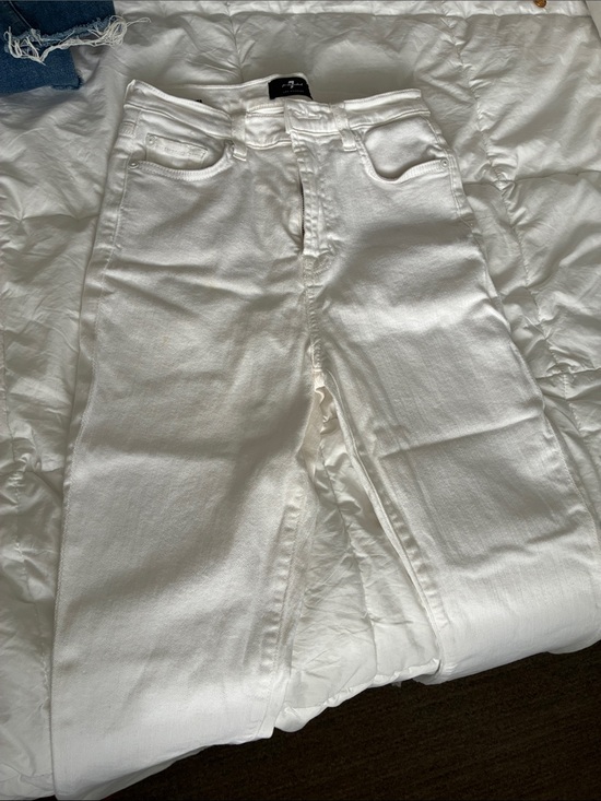 7 For All Mankind Denim - 7 For All Mankind High-Rise White Women’s Jeans (worn once )